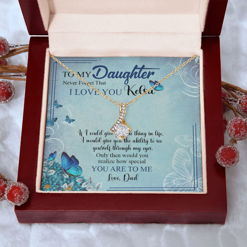 Mother Daughter Gift Ideas, To My Daughter Gift Necklace from Mom, Jewelry Pendant Present for Daughter, Birthday Christmas Gift Graduation Gifts for Daughters, Mother and Daughter Necklace 21 Alluring Beauty Necklace