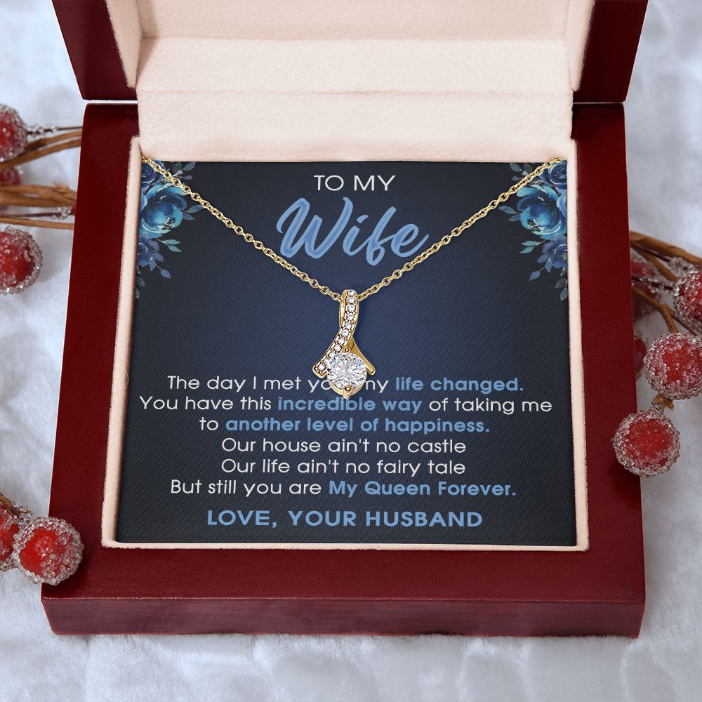 To My Wife Gift Jewelry Gift For Wife Birthday Gift For Wife Necklace For Wife Alluring Beauty Necklace