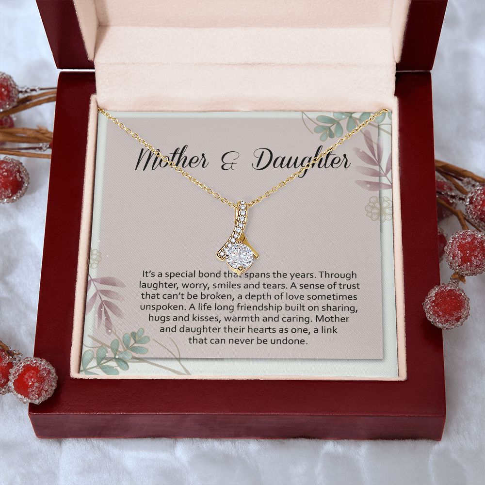 Mom Necklace Gifts for Mom from Daughter to Mom Gifts for Mothers Day from Daughter, To My Mom Necklace from Daughter to Mom Birthday Gifts Necklace with Message Card and Gift Box2245 Alluring Beauty Necklace