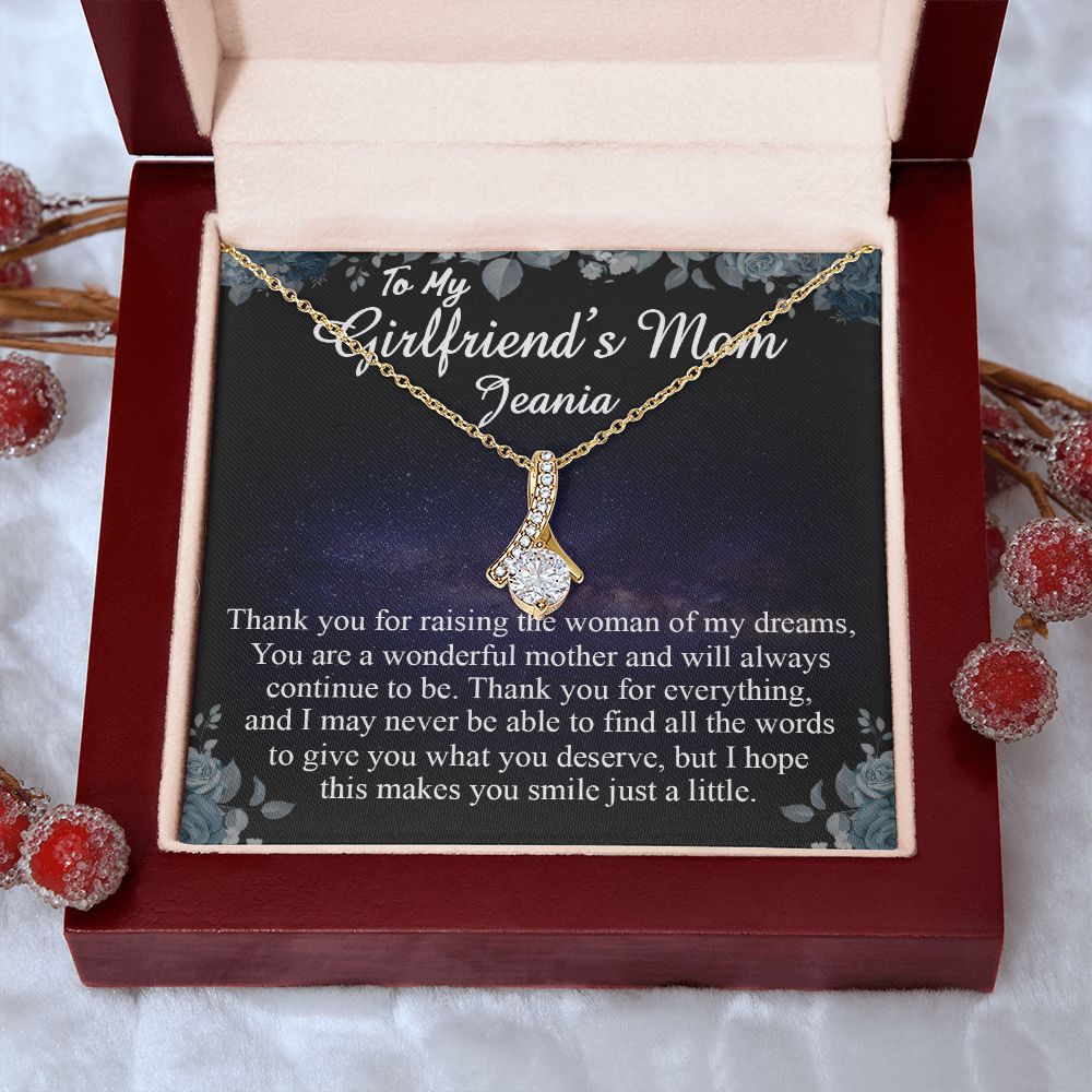 To My Girlfriends Mom Gift Mother's Day Gift for Girlfriend's Mom Necklace Gift Alluring Beauty Necklace
