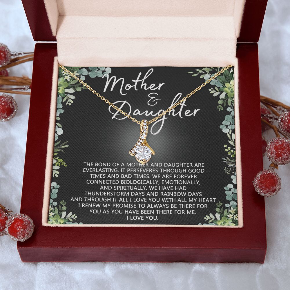 Mother Daughter Necklace Mothers day Necklace Mother Daughter Gift Mother Daughter Jewelry Gift For Daughter From Mom Daughter Mother Birthday Gift Alluring Beauty Necklace