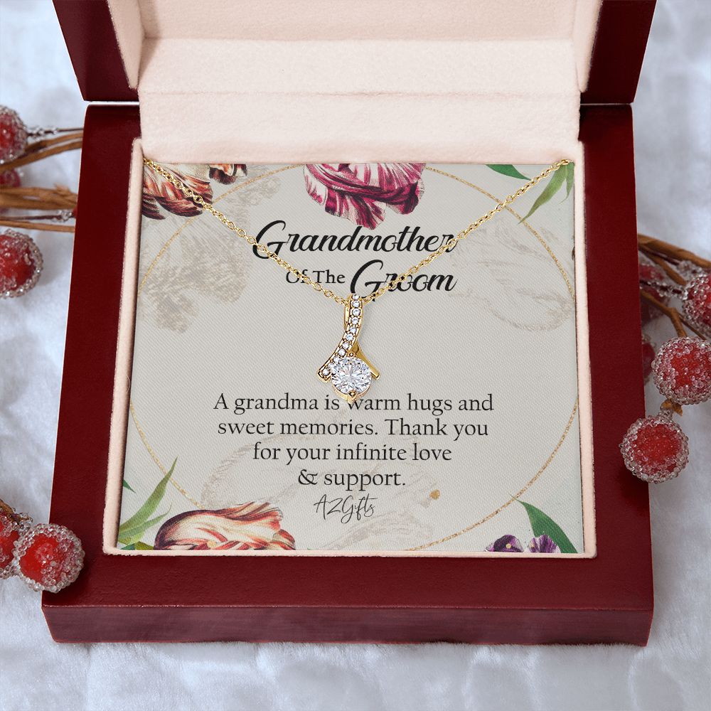 To My Grandmother Necklace, Gift for Grandmother Necklace, Mothers Day Gift For Grandma Nana, Grandma Jewelry From Grandchildren GrandKids , Jewelry Box Gift For Grandma Grandmother1 Alluring Beauty Necklace