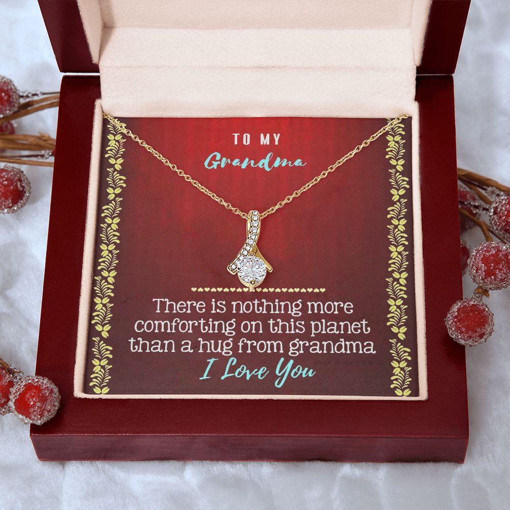 To My Grandma Necklace, Gift for Grandmother Necklace, Mothers Day Gift For Grandma Nana, Grandma Jewelry From Grandchildren GrandKids , Jewelry Box Gift For Grandma Grandmother20 Alluring Beauty Necklace