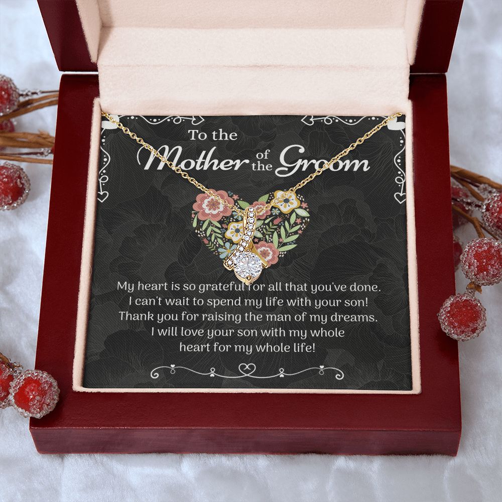 Mother of the Groom Sunflower Bracelet from Bride, Mother of the Groom Jewelry, Unique Mother Of The Groom Wedding Gift, Mom of Groom Gift Alluring Beauty Necklace