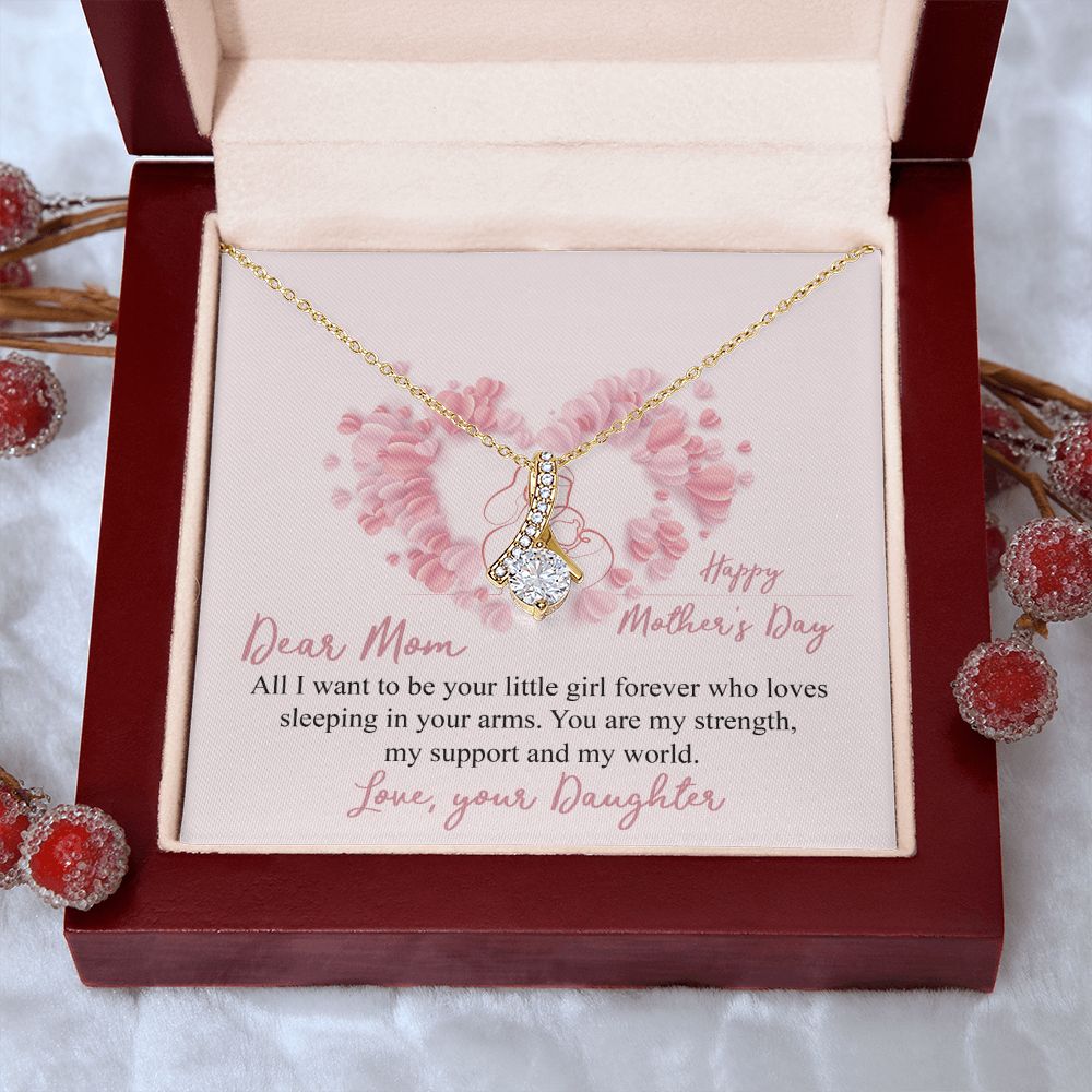 Mom Necklace Gifts for Mom from Daughter to Mom Gifts for Mothers Day from Daughter, To My Mom Necklace from Daughter to Mom Birthday Gifts Necklace with Message Card and Gift Box25 Alluring Beauty Necklace