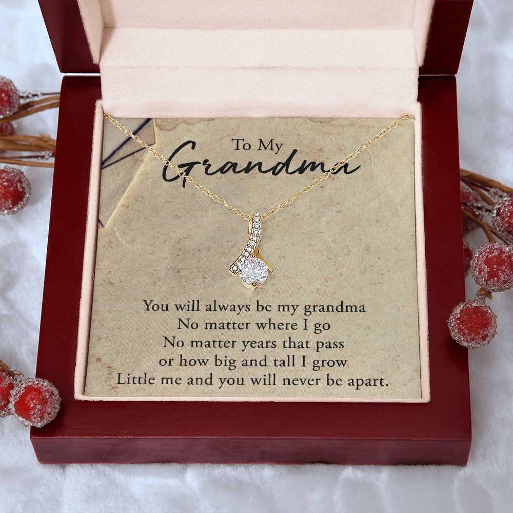 To My Grandma Necklace, Gift for Grandmother Necklace, Mothers Day Gift For Grandma Nana, Grandma Jewelry From Grandchildren GrandKids , Jewelry Box Gift For Grandma Grandmother5 Alluring Beauty Necklace