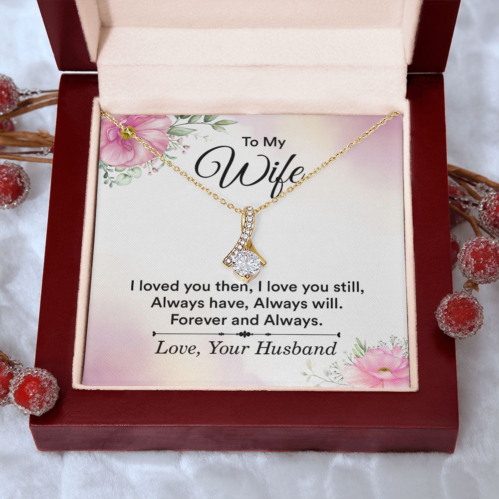 Birthday Gifts For Wife, Necklace Gifts For Wife From Husband, To My Wife Jewelry For Women , To My Wife Necklace  from Husband Wedding Anniversary Present For Wife, Beautiful Wife Jewelry Christmas27 Alluring Beauty Necklace