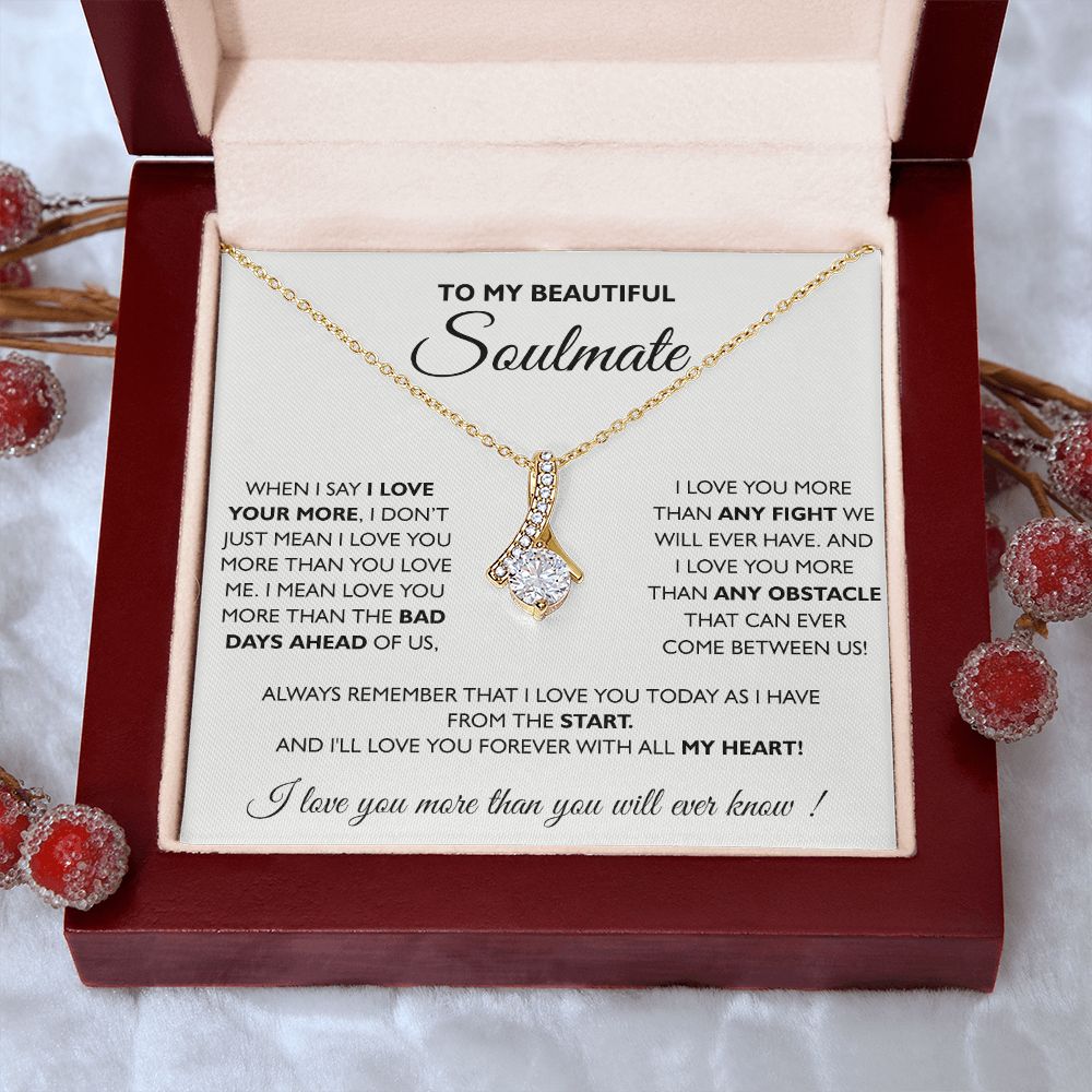 To My Soulmate Necklace Eternal Hope Necklace Valentine Day gift for Soulmate 175133533988 Alluring Beauty Necklace