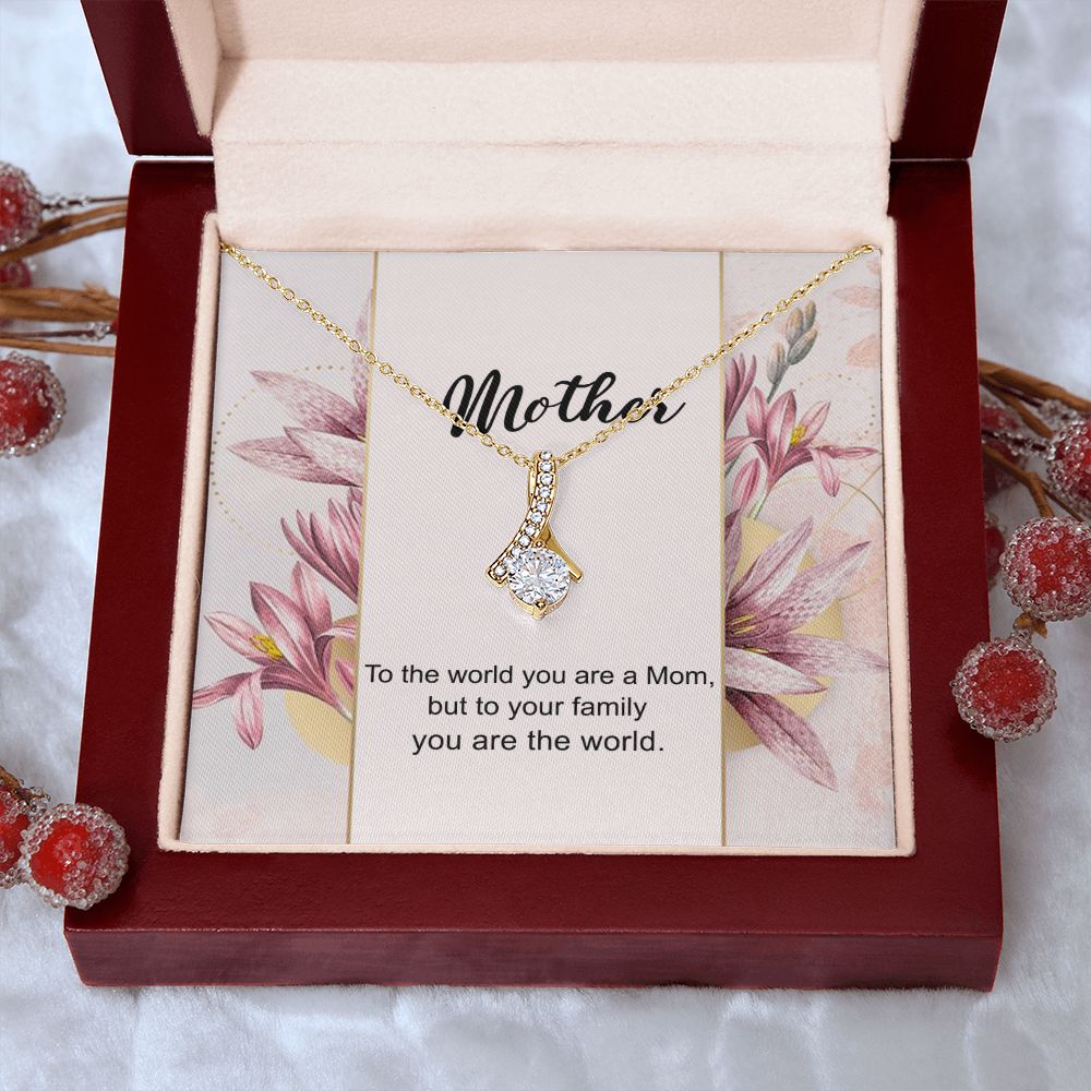 Mom Necklace Gifts for Mom from Daughter to Mom Gifts for Mothers Day from Daughter, To My Mom Necklace from Daughter to Mom Birthday Gifts Necklace with Message Card and Gift Box7 Alluring Beauty Necklace