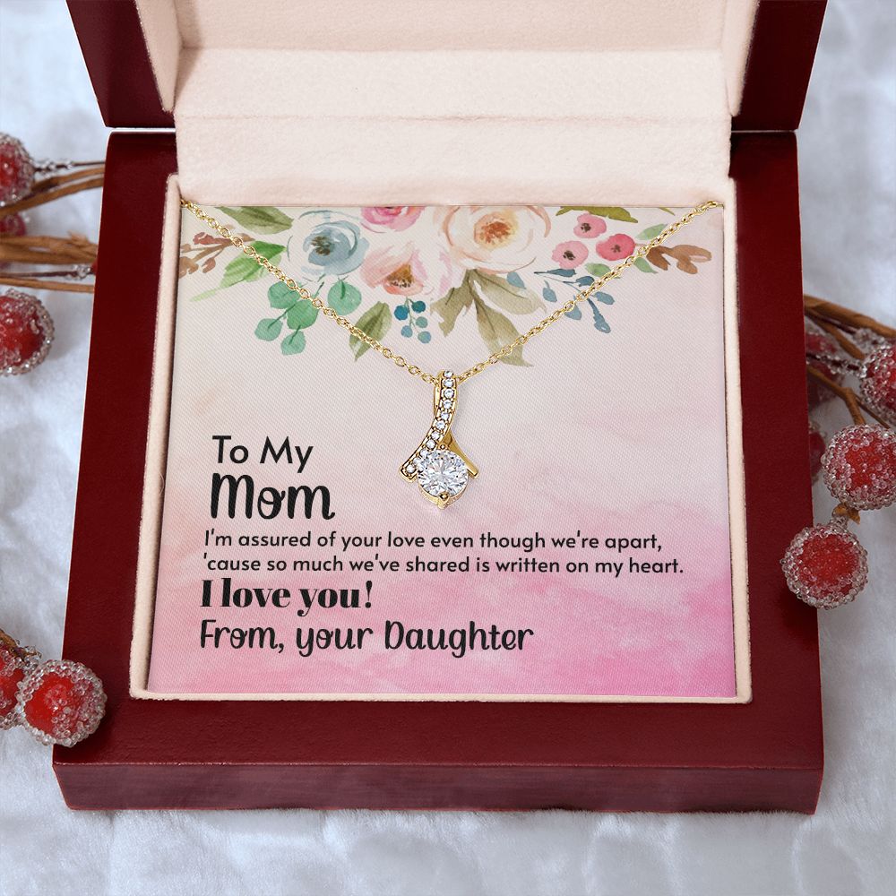 To My Mom Necklace, Gift For Mom, Mother's Day Gift from Daughter, Mom Jewelry Gift for Mothers Day, Birthday Gift for Mother, Moms Gift from Daughter Son, Necklace for Mom Mother 21 Alluring Beauty Necklace