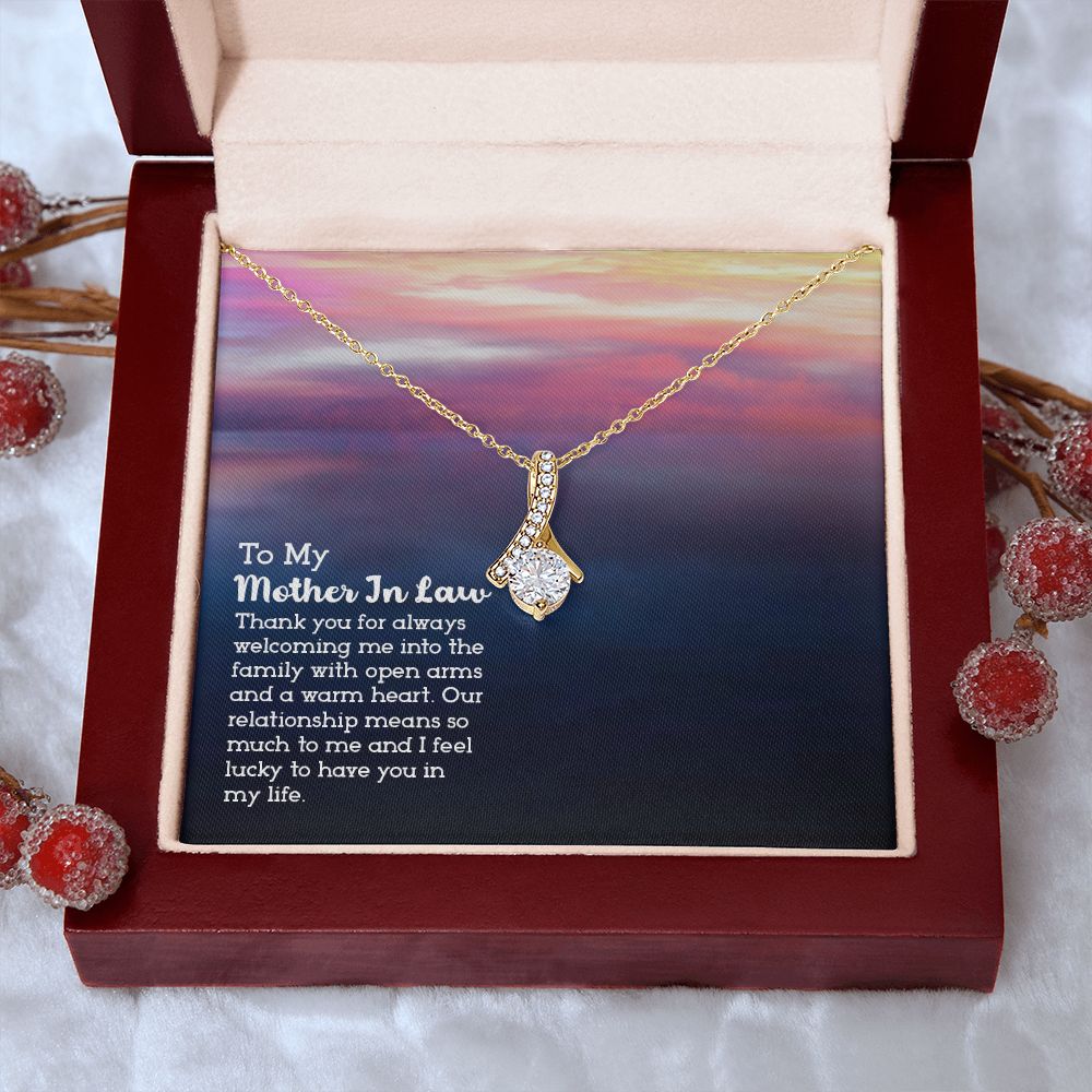 Mother in Law Necklace, Jewelry for Women, Future Mother in Law Gifts from Daughter in Law, Mother of Bride Gifts For Mother in Law, Birthday Gifts For Mother In Law From Daughter In Law13 Alluring Beauty Necklace