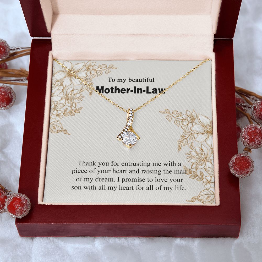 Mother in Law Necklace, Jewelry for Women, Future Mother in Law Gifts from Daughter in Law, Mother of Bride Gifts For Mother in Law, Birthday Gifts For Mother In Law From Daughter In Law14 Alluring Beauty Necklace