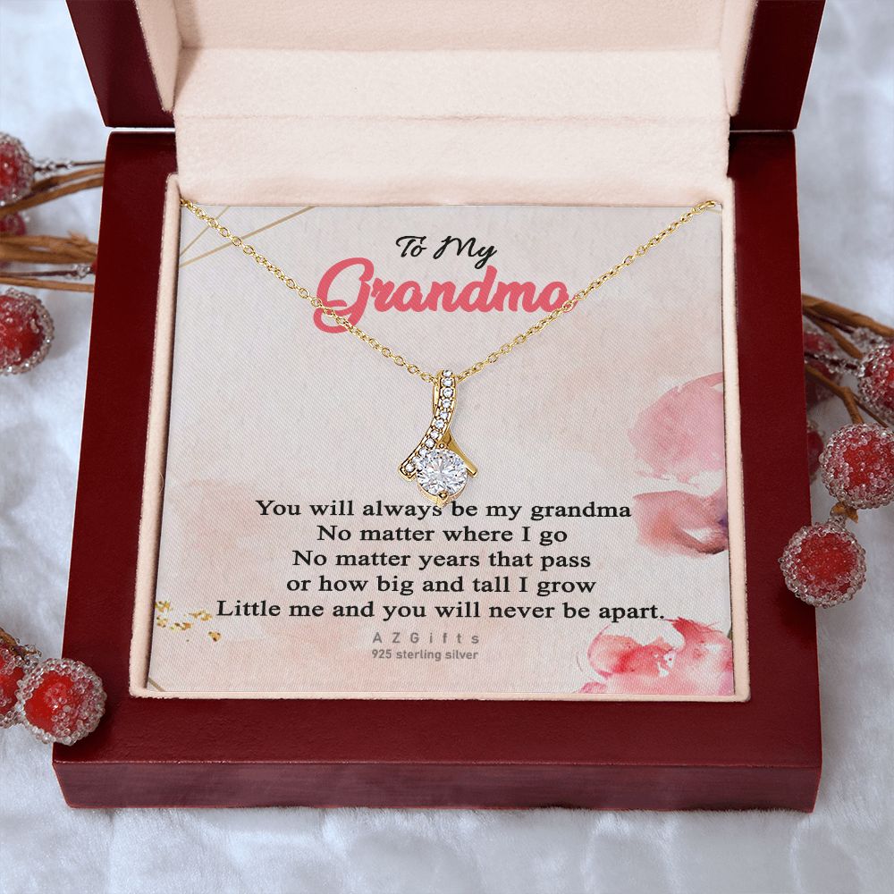 To My Grandma Necklace, Gift for Grandmother Necklace, Mothers Day Gift For Grandma Nana, Grandma Jewelry From Grandchildren GrandKids , Jewelry Box Gift For Grandma Grandmother13 Alluring Beauty Necklace