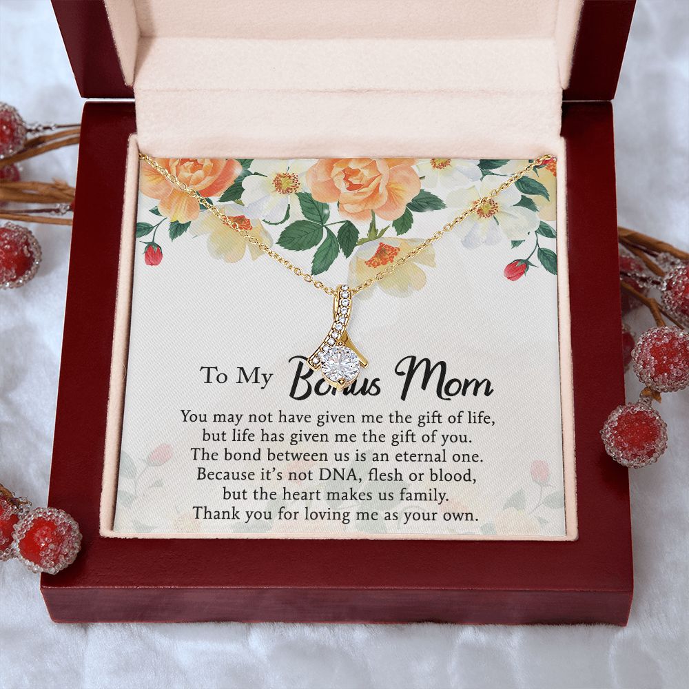 Mother Daughter Necklace as Daughter Gift from Mom, Mom Necklace as Christmas Gift for Mom from Son, Birthday Gift for Mother in Law Necklace, Bonus Mom Gifts for Step Mom Necklace5 Alluring Beauty Necklace