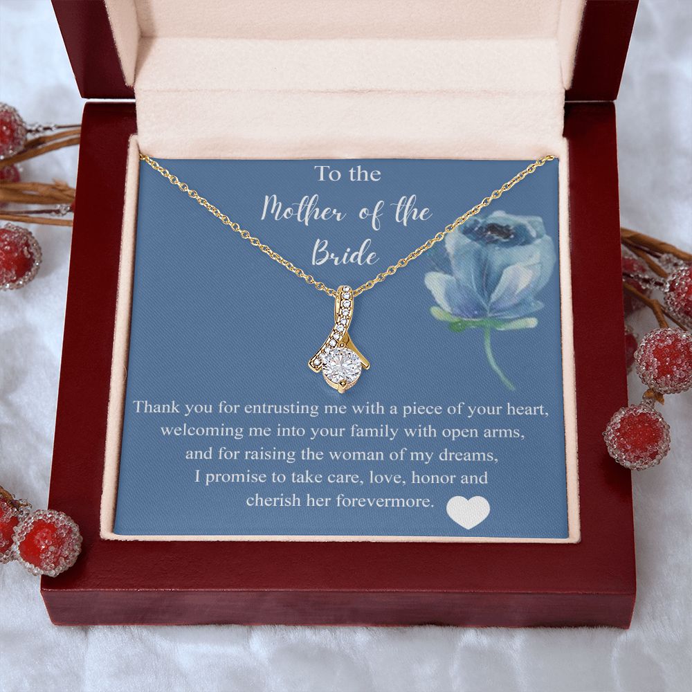 Mother Of The Bride Gift From Groom, Alluring Beauty Necklace, Future Mom Alluring Beauty Necklace