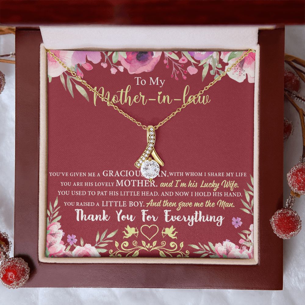 Mother in Law Necklace, Jewelry for Women, Future Mother in Law Gifts from Daughter in Law, Mother of Bride Gifts For Mother in Law, Birthday Gifts For Mother In Law From Daughter In Law7 Alluring Beauty Necklace