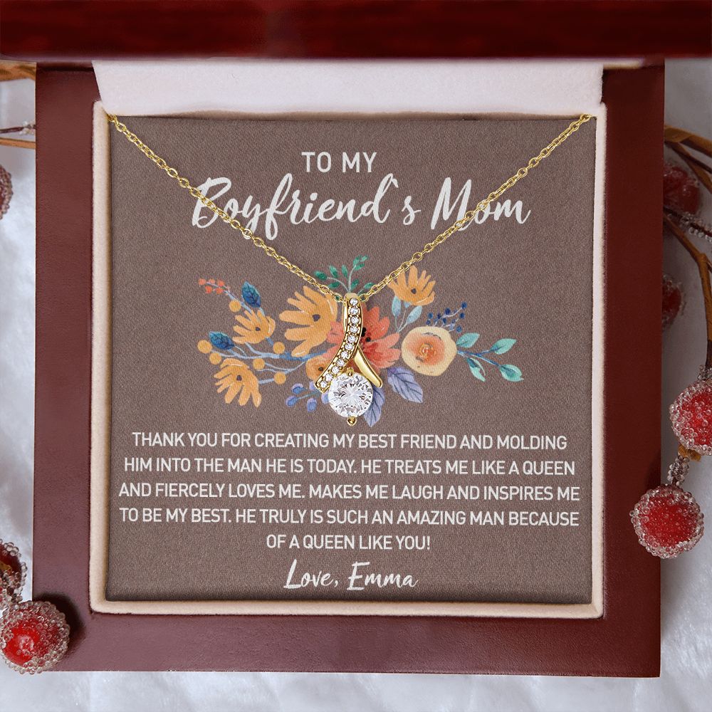 Gift for Boyfriend's Mom, Boyfriend Mom Gift, To My Boyfriends Mom's Gift, Mother's Day Gift for Boyfriends Mom, Boyfriend Mom Alluring Beauty Necklace