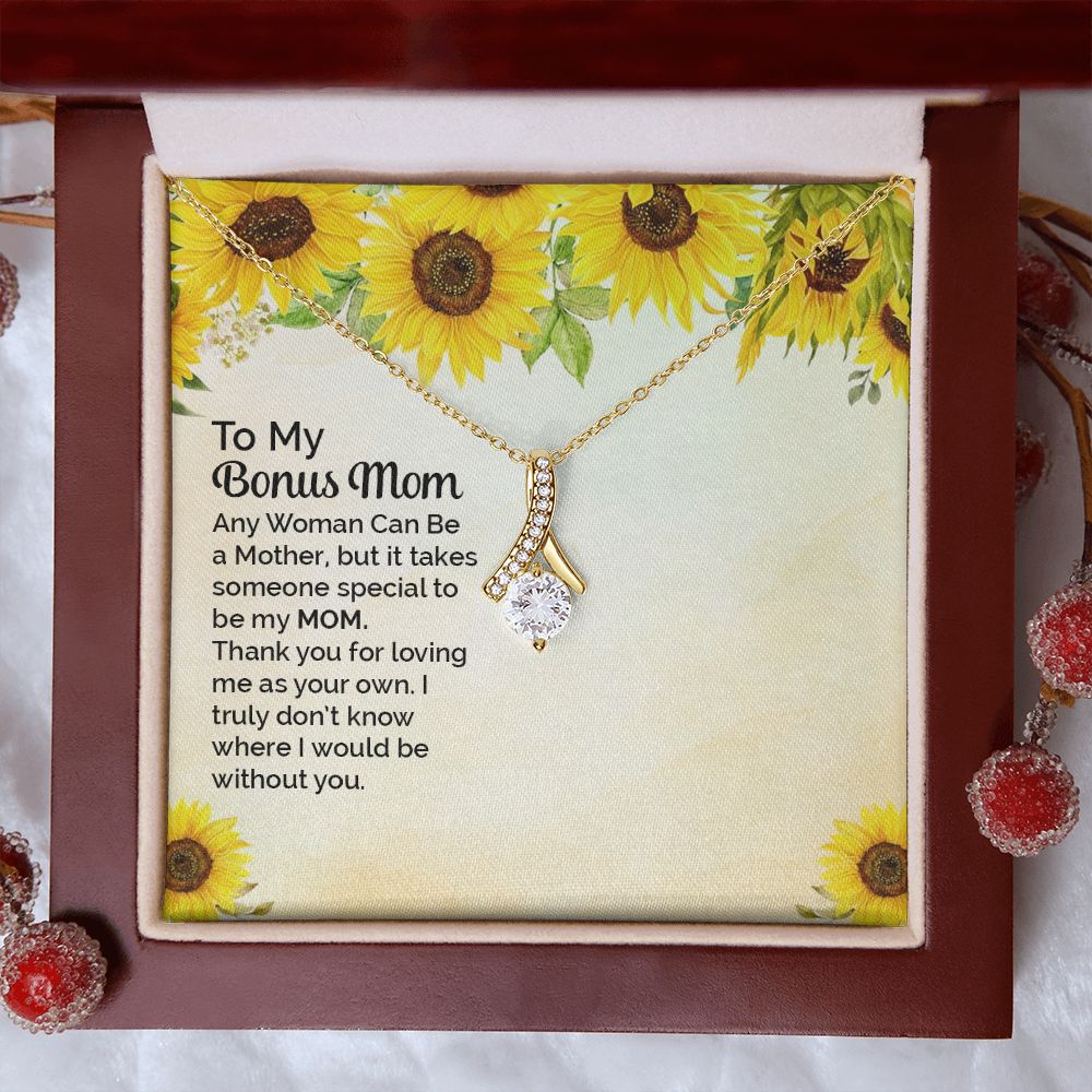 Mother Daughter Necklace as Daughter Gift from Mom, Mom Necklace as Christmas Gift for Mom from Son, Birthday Gift for Mother in Law Necklace, Bonus Mom Gifts for Step Mom Necklace3 Alluring Beauty Necklace