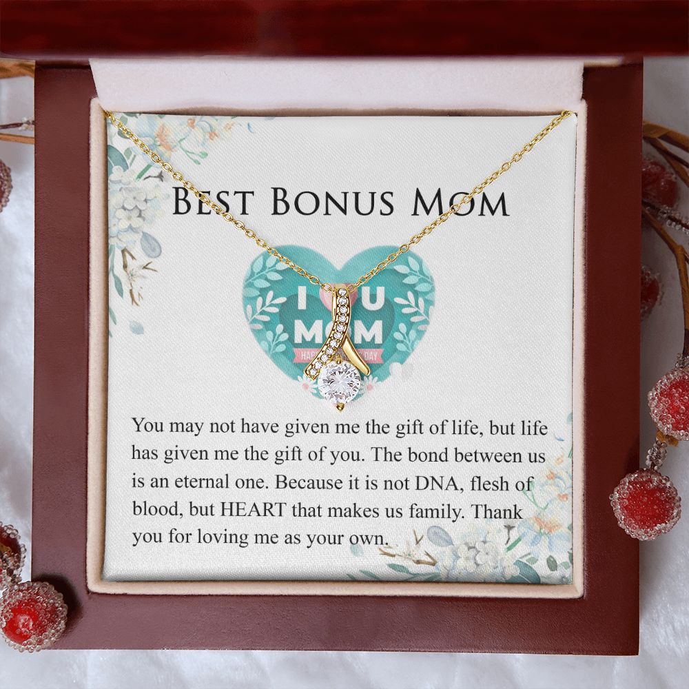 Mother Daughter Necklace as Daughter Gift from Mom, Mom Necklace as Christmas Gift for Mom from Son, Birthday Gift for Mother in Law Necklace, Bonus Mom Gifts for Step Mom Necklace Alluring Beauty Necklace