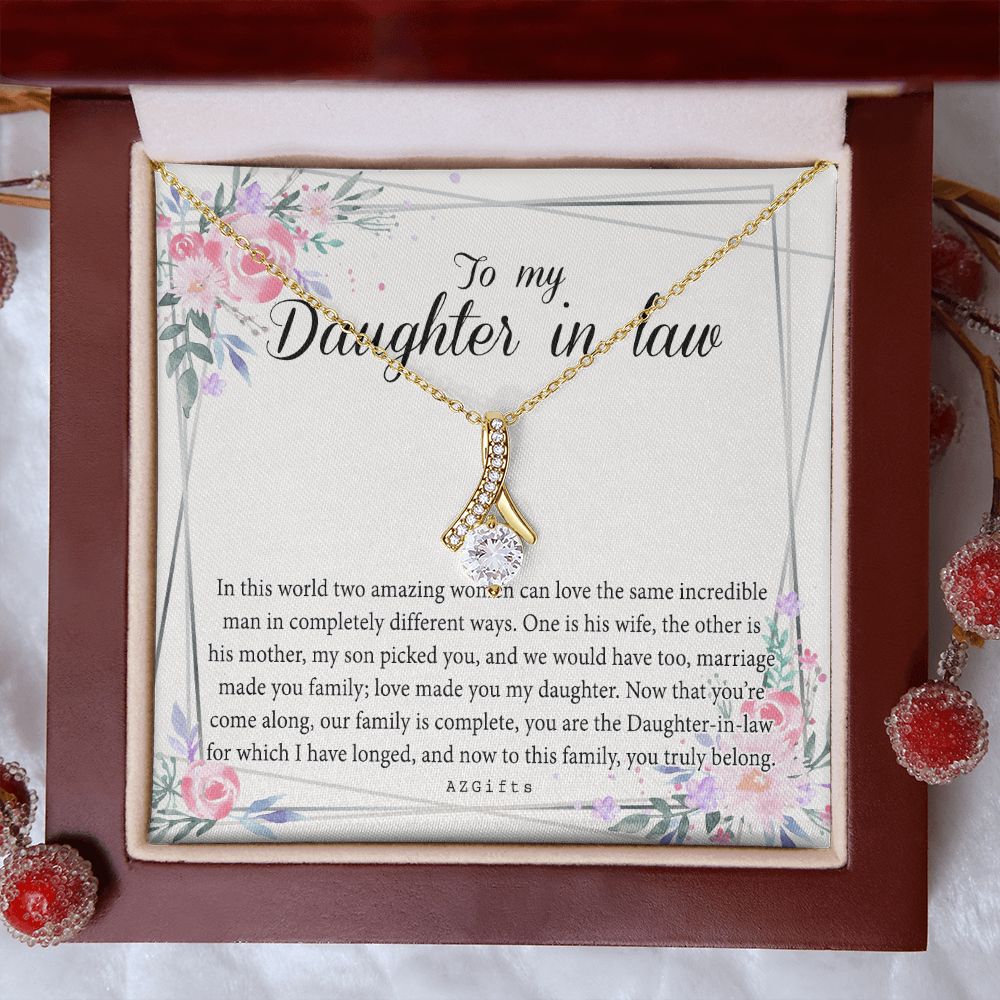 Daughter In Law Gifts Ideas, Daughter In Law Necklace, Gifts For Future Daughter In Law, Daughter In Law Birthday Gifts, Daughter-in-law Gifts From Mother In Law, Birthday Gifts For Daughter Alluring Beauty Necklace