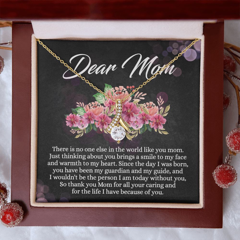 To My Mom Necklace, Mothers Day Gift From Daughter, Mom Gifts Idea, Mothers Day Necklace From Daughter, Mothers Day Gift From Son, Gift For Mom From Son, Mothers Day Jewelry Box Alluring Beauty Necklace