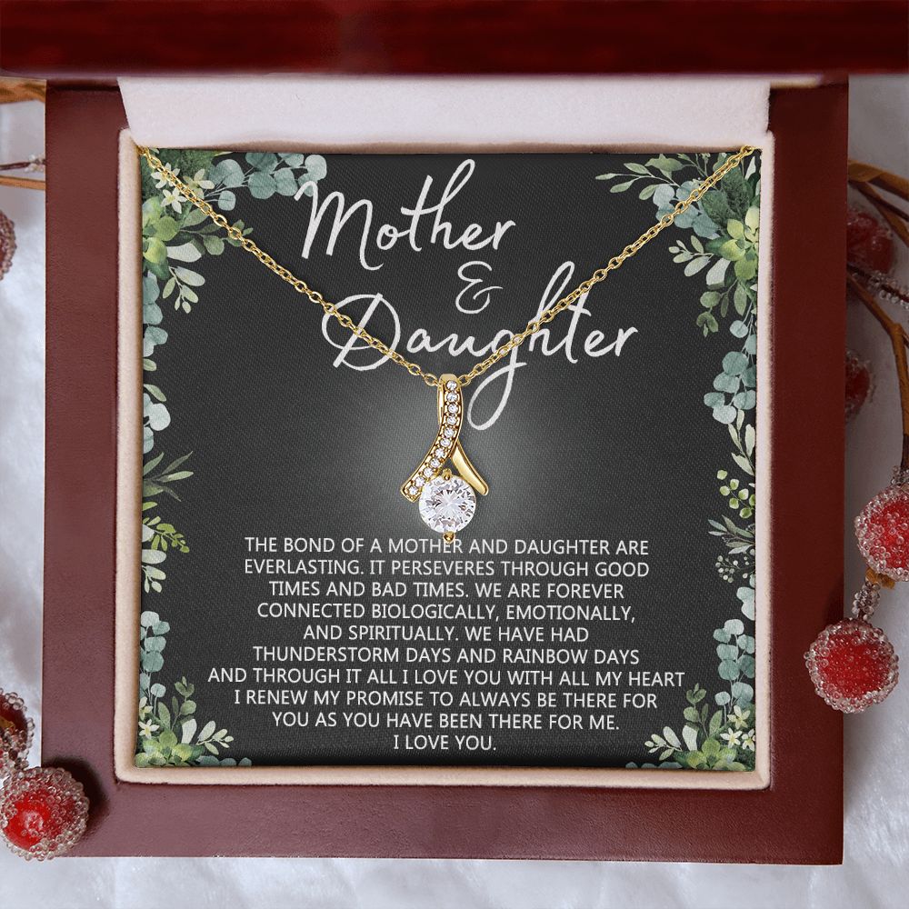 Mother Daughter Necklace Mothers day Necklace Mother Daughter Gift Mother Daughter Jewelry Gift For Daughter From Mom Daughter Mother Birthday Gift Alluring Beauty Necklace