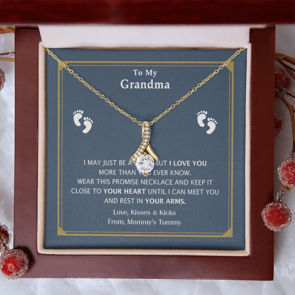 To My Grandma Necklace, Gift for Grandmother Necklace, Mothers Day Gift For Grandma Nana, Grandma Jewelry From Grandchildren GrandKids , Jewelry Box Gift For Grandma Grandmother17 Alluring Beauty Necklace