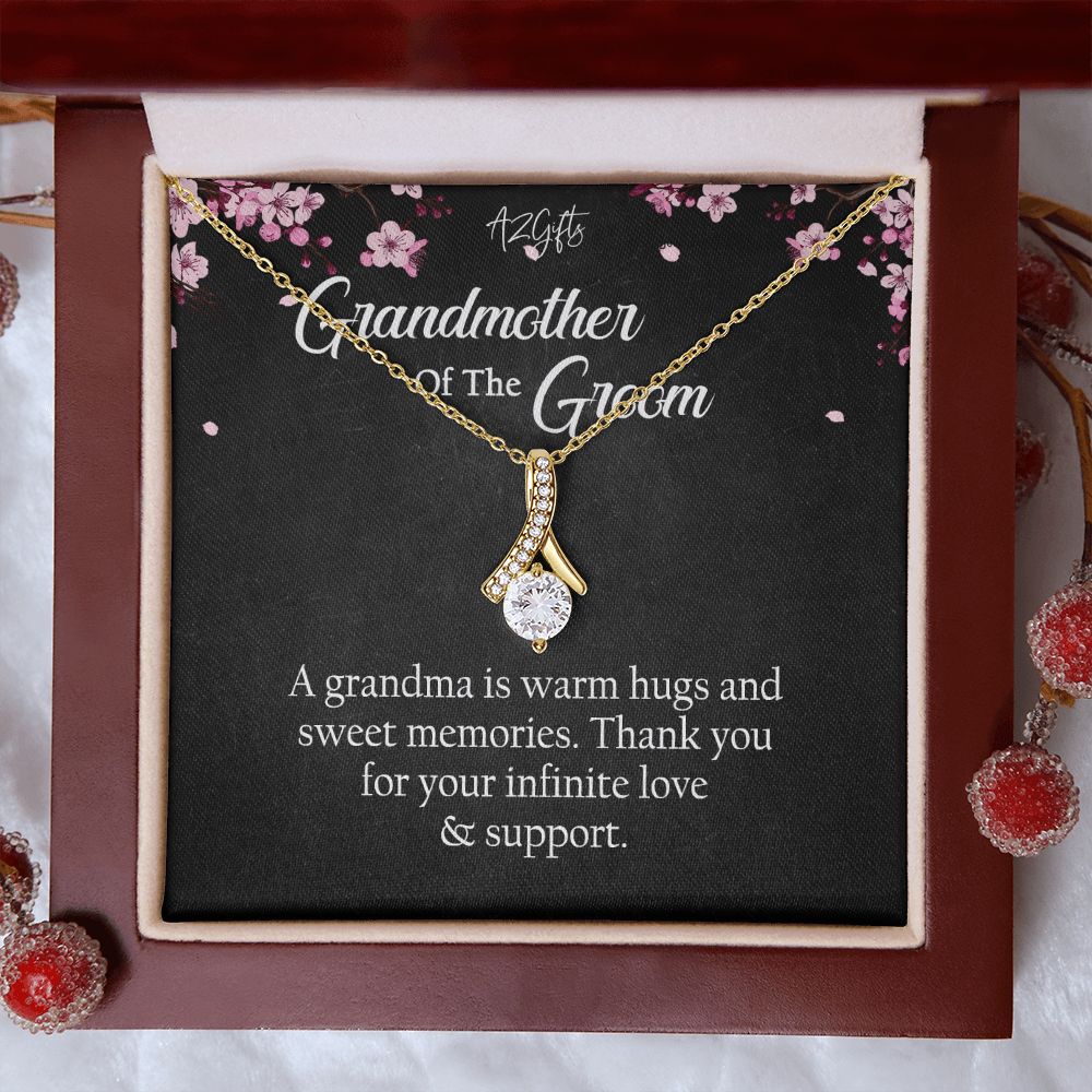 To My Grandmother Necklace, Gift for Grandmother Necklace, Mothers Day Gift For Grandma Nana, Grandma Jewelry From Grandchildren GrandKids , Jewelry Box Gift For Grandma Grandmother Alluring Beauty Necklace