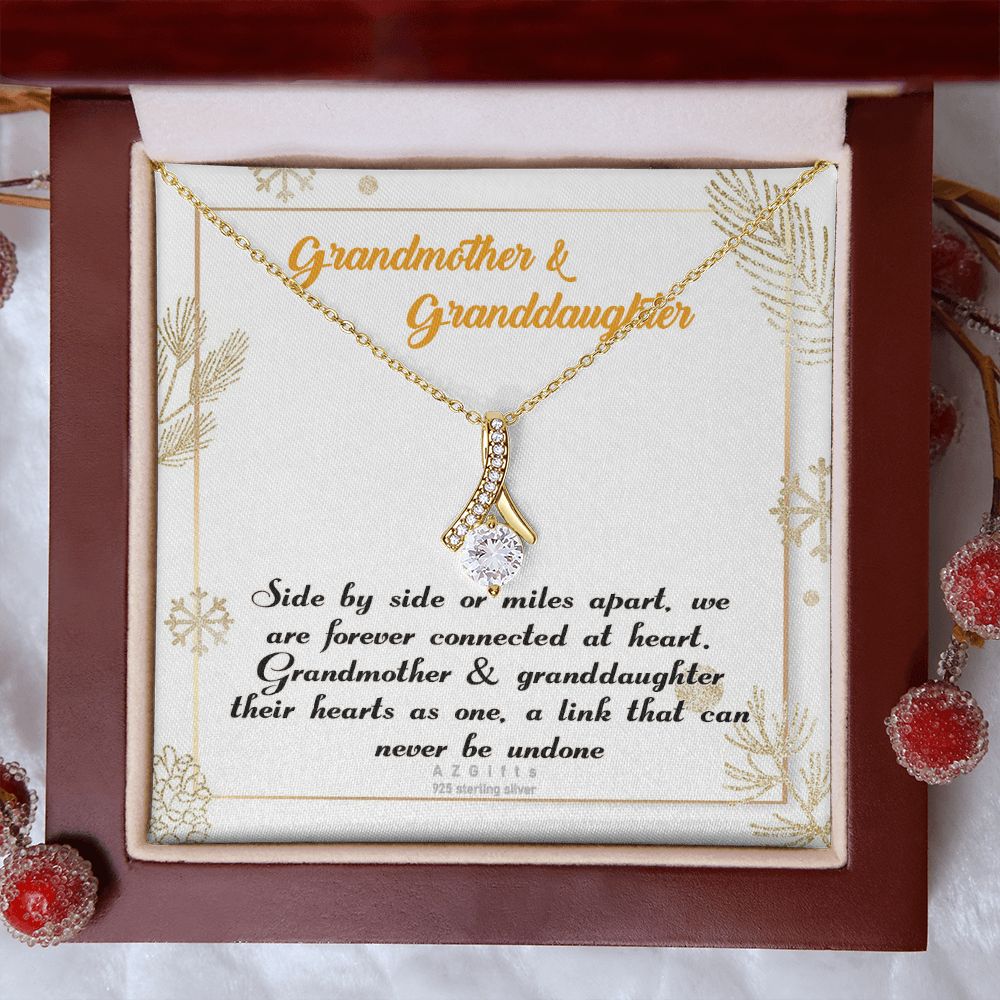 To My Grandma Necklace, Gift for Grandmother Necklace, Mothers Day Gift For Grandma Nana, Grandma Jewelry From Grandchildren GrandKids , Jewelry Box Gift For Grandma Grandmother14 Alluring Beauty Necklace
