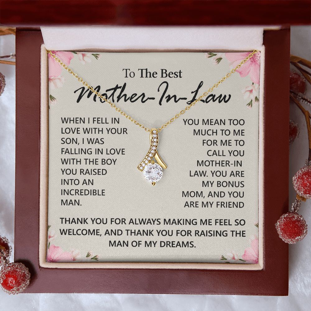 Mother in Law Necklace, Jewelry for Women, Future Mother in Law Gifts from Daughter in Law, Mother of Bride Gifts For Mother in Law, Birthday Gifts For Mother In Law From Daughter In Law12 Alluring Beauty Necklace