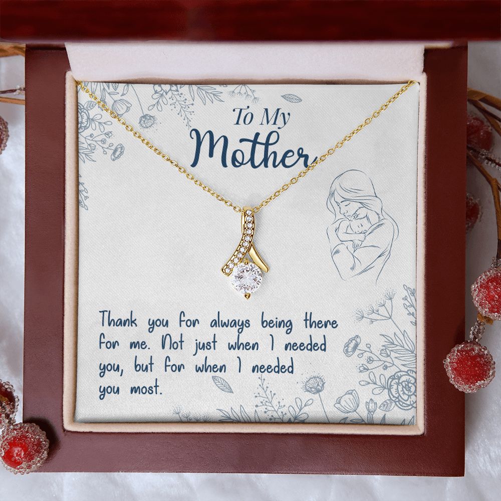 To My Mom Necklace Pendant Gift From Daughter Necklace I Needed You Most Gift For To Mom Happy Mother's Day Mother In Law Gift On Birthday Anniversary Gift 30821 Alluring Beauty Necklace