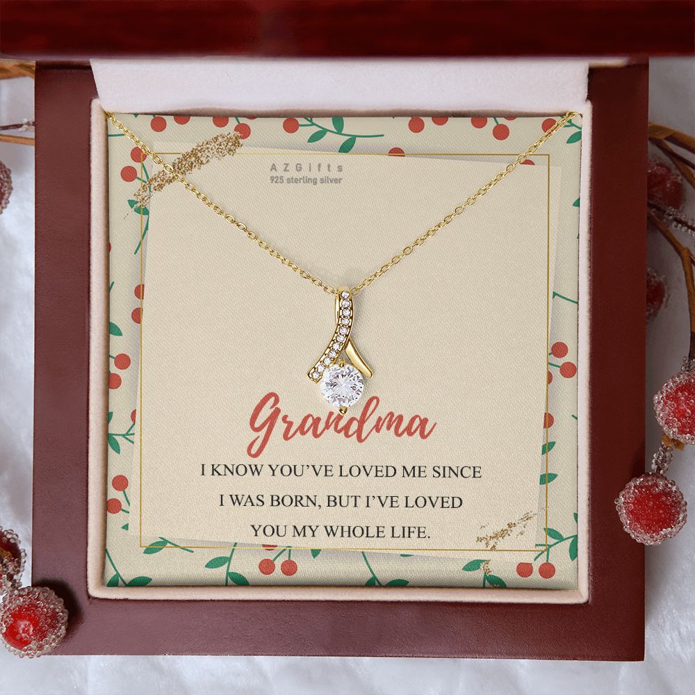 To My Grandma Necklace, Gift for Grandmother Necklace, Mothers Day Gift For Grandma Nana, Grandma Jewelry From Grandchildren GrandKids , Jewelry Box Gift For Grandma Grandmother15 Alluring Beauty Necklace