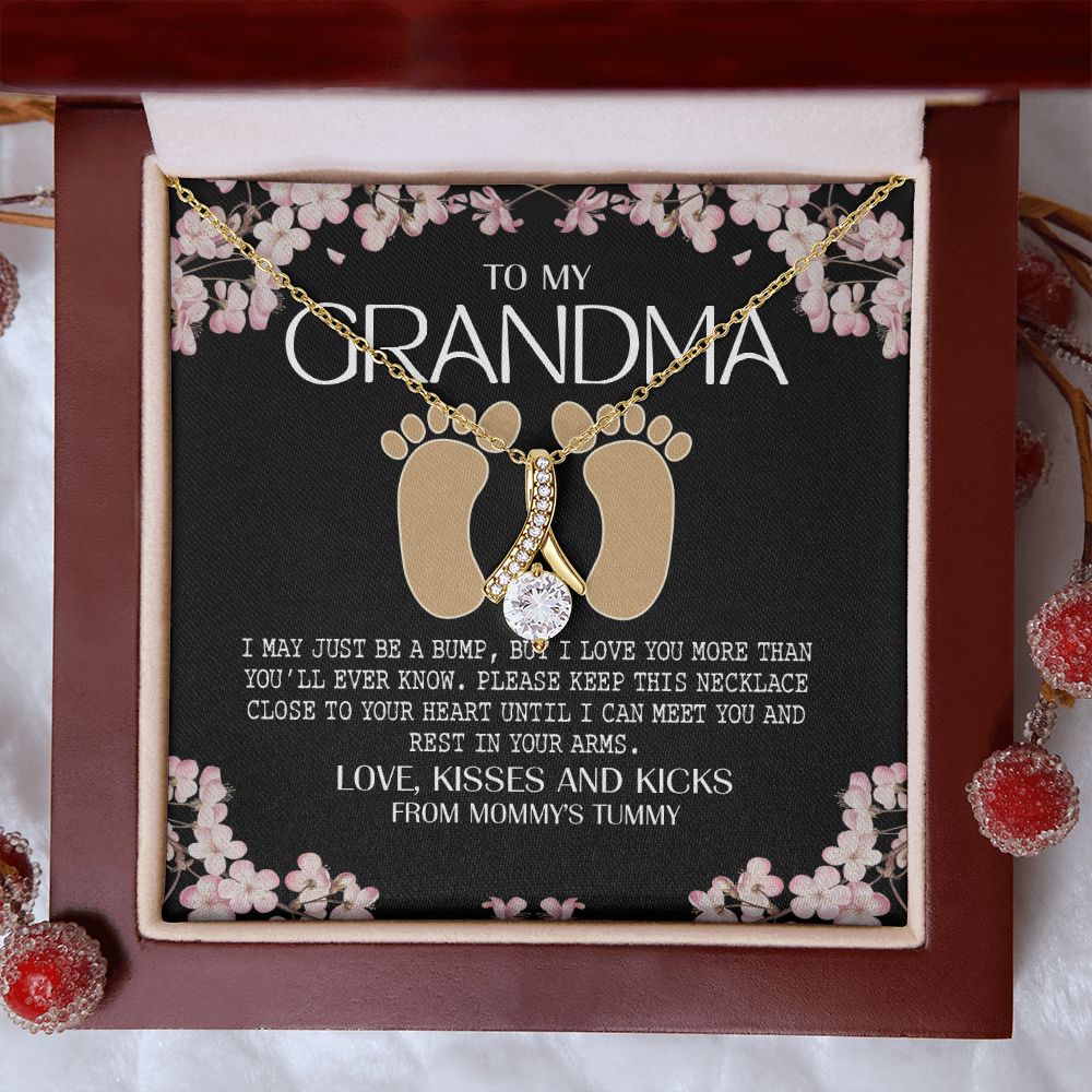 To My Grandma Necklace, Gift for Grandmother Necklace, Mothers Day Gift For Grandma Nana, Grandma Jewelry From Grandchildren GrandKids , Jewelry Box Gift For Grandma Grandmother16 Alluring Beauty Necklace