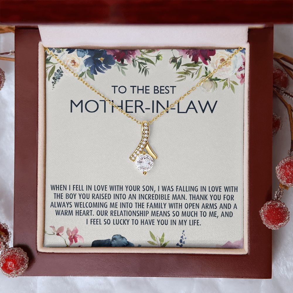 To My Mother-In-Law Gift Mothers Day Gift Necklace Mother-In-Law Gifts Jewelry Alluring Beauty Necklace