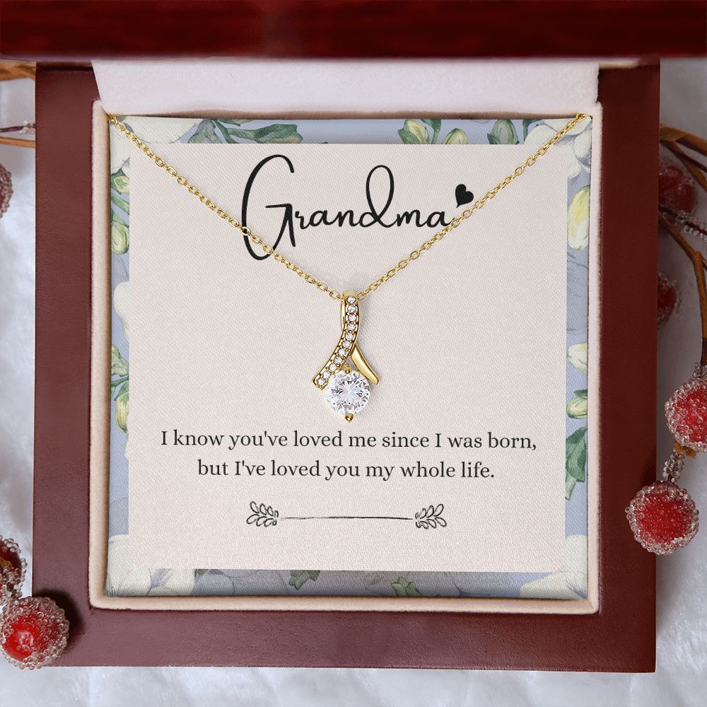 To My Grandma Necklace, Gift for Grandmother Necklace, Mothers Day Gift For Grandma Nana, Grandma Jewelry From Grandchildren GrandKids , Jewelry Box Gift For Grandma Grandmother9 Alluring Beauty Necklace