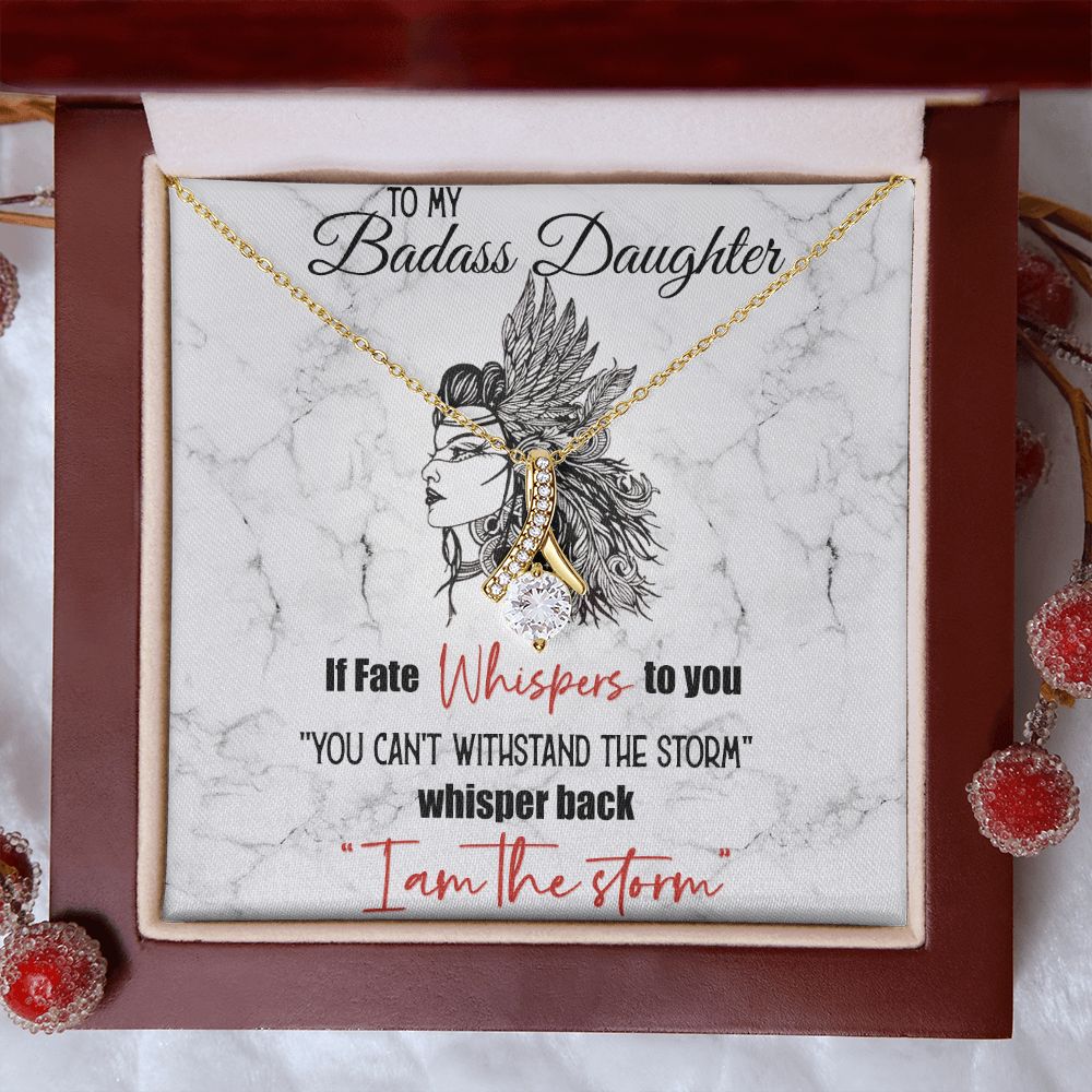 Bonus Daughter Gifts From Stepdad, Step Daughter Gifts From Stepmom, Stepdaughter Gifts From Stepdad, Father Stepdaughter Necklace, To My Bonus Daughter Necklaces, Christmas Gifts For Bonus10 Alluring Beauty Necklace