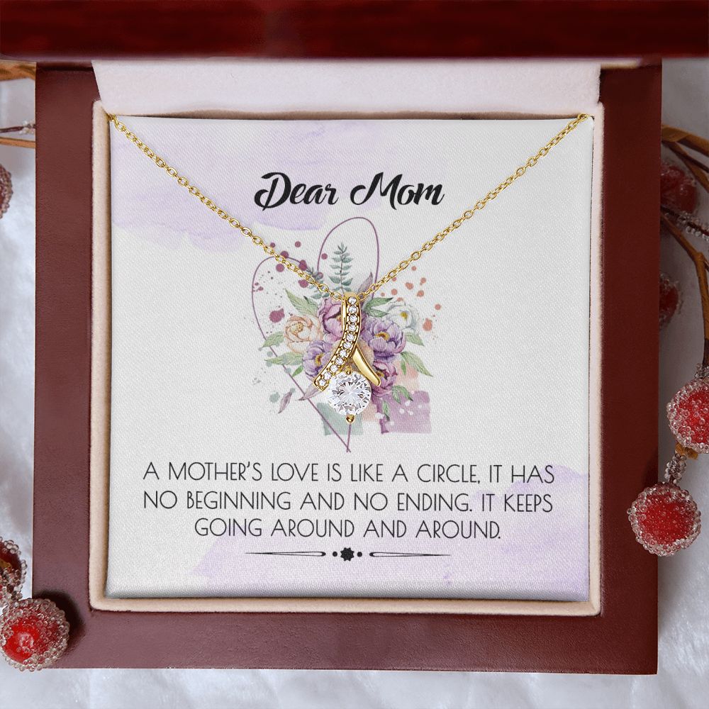To My Mom Necklace Pendant Gift From Daughter Or Son Happy Mother's Day Gift For Mom Birthday, Anniversary Alluring Beauty Necklace