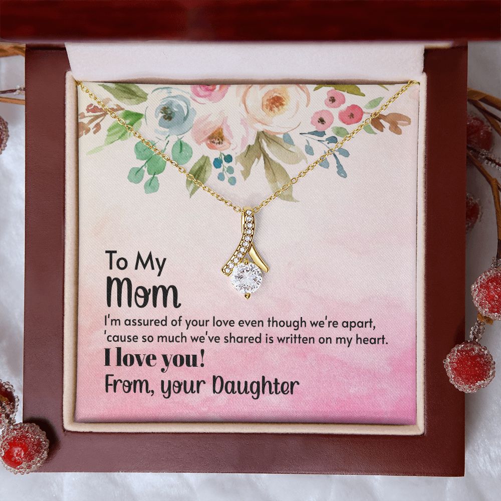 To My Mom Necklace, Gift For Mom, Mother's Day Gift from Daughter, Mom Jewelry Gift for Mothers Day, Birthday Gift for Mother, Moms Gift from Daughter Son, Necklace for Mom Mother 21 Alluring Beauty Necklace