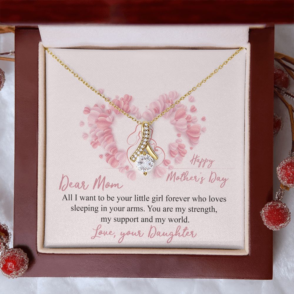 Mom Necklace Gifts for Mom from Daughter to Mom Gifts for Mothers Day from Daughter, To My Mom Necklace from Daughter to Mom Birthday Gifts Necklace with Message Card and Gift Box25 Alluring Beauty Necklace