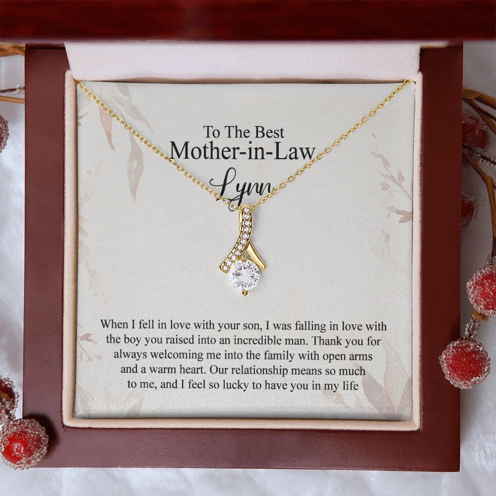Mother in Law Necklace, Jewelry for Women, Future Mother in Law Gifts from Daughter in Law, Mother of Bride Gifts For Mother in Law, Birthday Gifts For Mother In Law From Daughter In Law4 Alluring Beauty Necklace