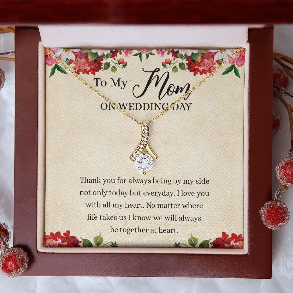 Gift for Mother of The Groom Necklace Gift for Mom on Wedding Day Gift for Maid of Honor Gift for Bridesmaid Proposal Gift to My Mom Necklace from Daughter Alluring Beauty Necklace