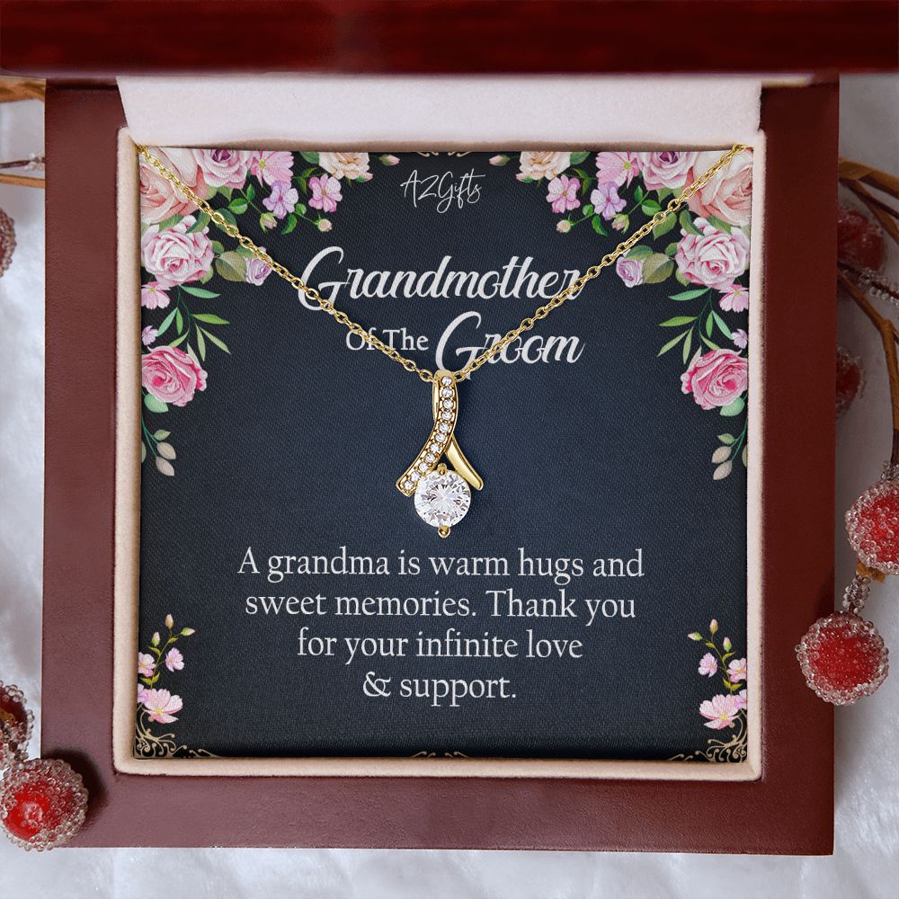 To My Grandmother Necklace, Gift for Grandmother Necklace, Mothers Day Gift For Grandma Nana, Grandma Jewelry From Grandchildren GrandKids , Jewelry Box Gift For Grandma Grandmother2 Alluring Beauty Necklace