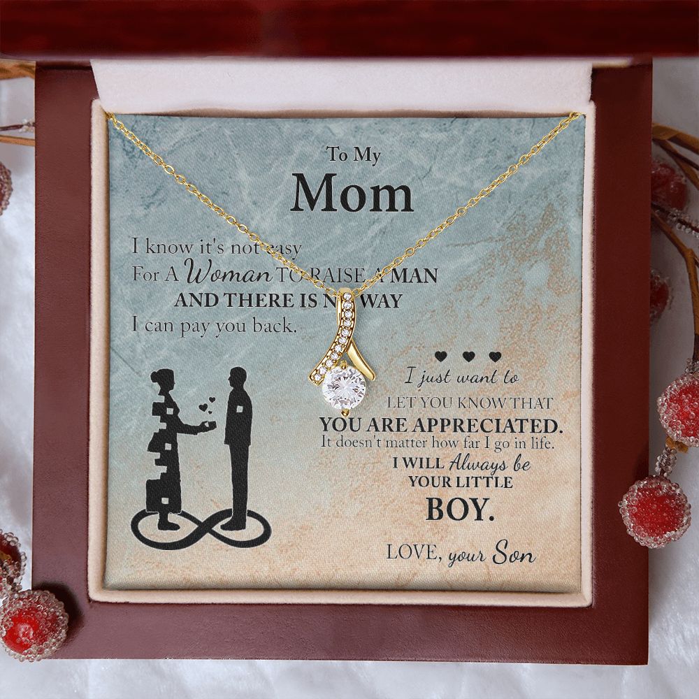 Mom Gift From Son To Mother Necklace Thoughtful Birthday Gift Sentimental Alluring Beauty Necklace