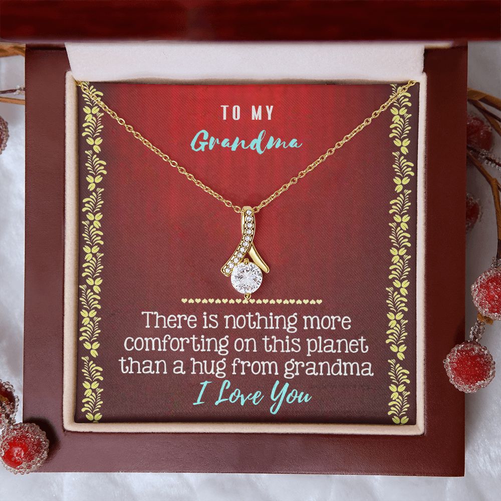 To My Grandma Necklace, Gift for Grandmother Necklace, Mothers Day Gift For Grandma Nana, Grandma Jewelry From Grandchildren GrandKids , Jewelry Box Gift For Grandma Grandmother20 Alluring Beauty Necklace