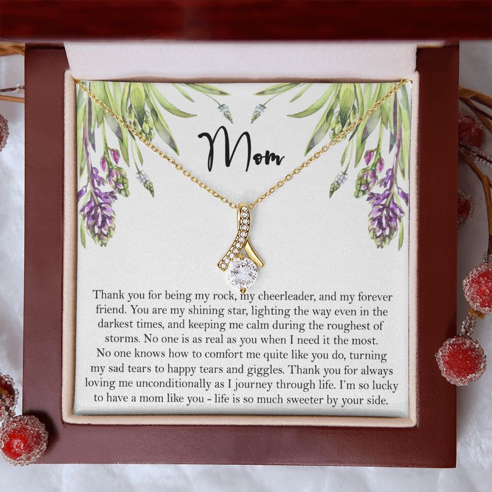 To My Mom Necklace, Gift For Mom, Mother's Day Gift from Daughter, Mom Jewelry Gift for Mothers Day, Birthday Gift for Mother, Moms Gift from Daughter Son, Necklace for Mom Mother 6 Alluring Beauty Necklace