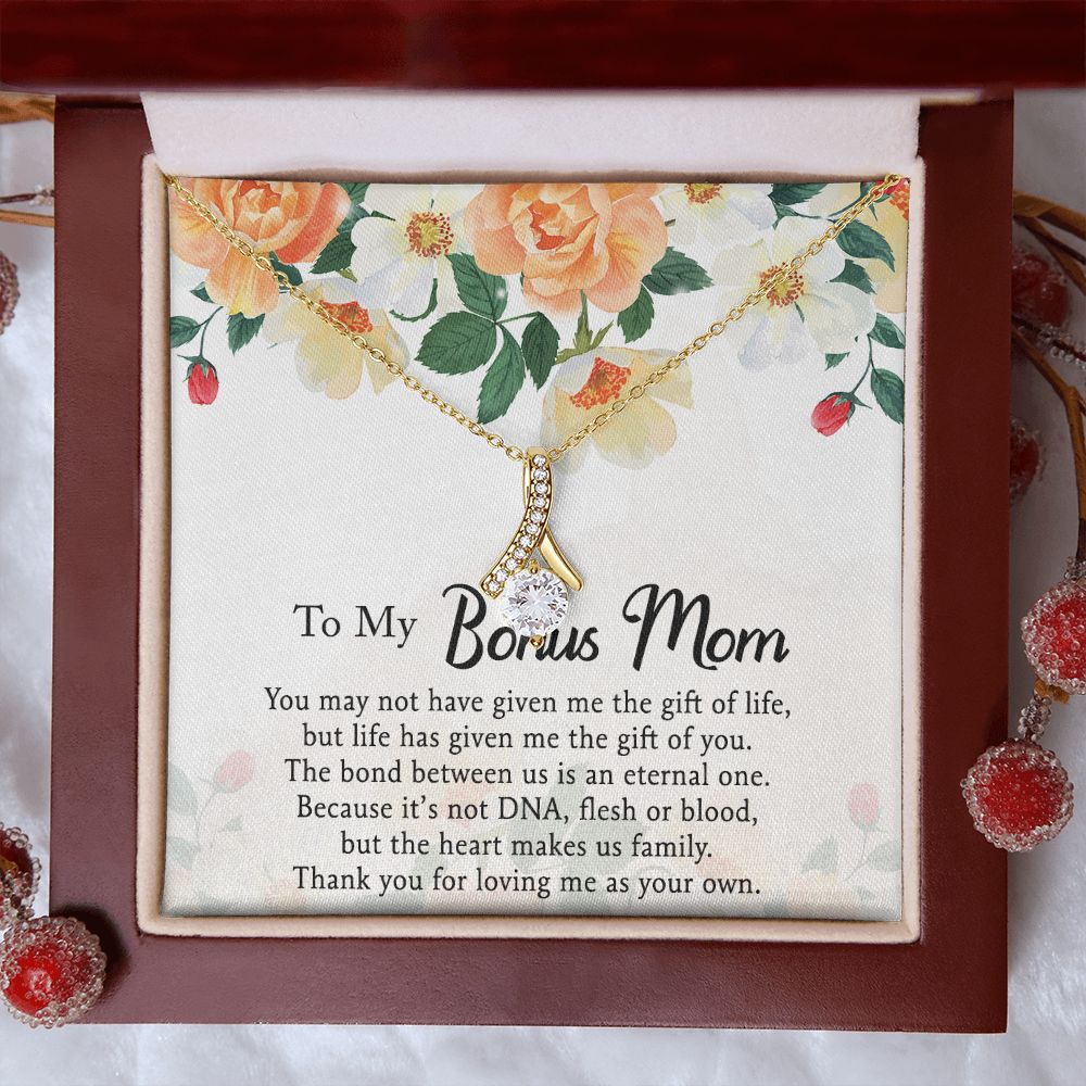 Mother Daughter Necklace as Daughter Gift from Mom, Mom Necklace as Christmas Gift for Mom from Son, Birthday Gift for Mother in Law Necklace, Bonus Mom Gifts for Step Mom Necklace5 Alluring Beauty Necklace