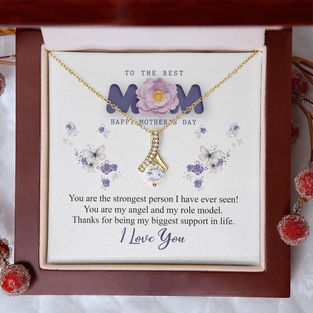 To The Best Mom Necklace, Best Mom Gifts, Mothers Day Gifts, Birthday Gift For Mom Alluring Beauty Necklace
