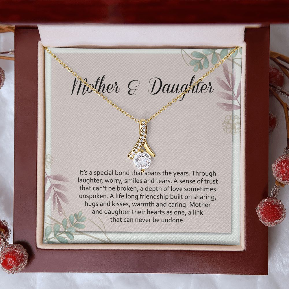 Mom Necklace Gifts for Mom from Daughter to Mom Gifts for Mothers Day from Daughter, To My Mom Necklace from Daughter to Mom Birthday Gifts Necklace with Message Card and Gift Box2245 Alluring Beauty Necklace