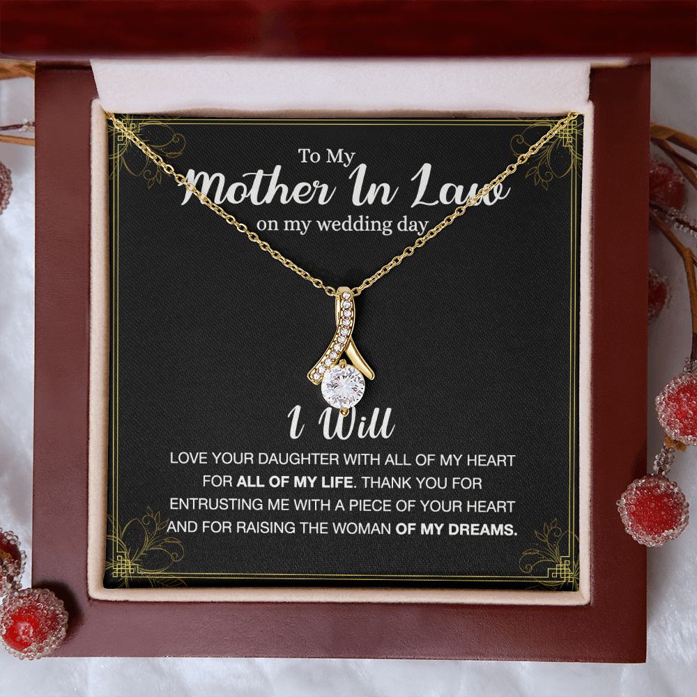 Mother Of The Bride Gift From Groom, Mother In Law Gift on Wedding Day from Groom, Gifts for Mother of the Bride, Future Mother-In-Law Alluring Beauty Necklace