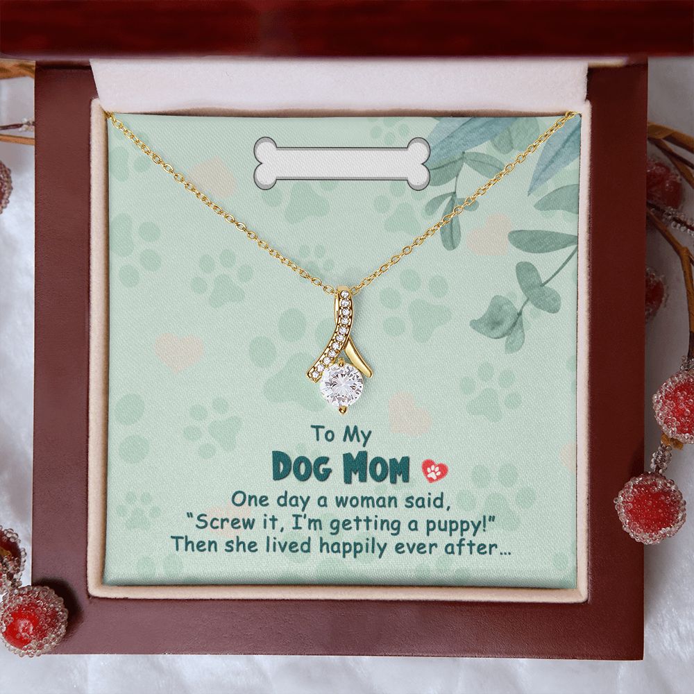 Love Knot Necklace, Dog Mom Gift For Mother's Day, Dog Mom Necklace For Women, Dog Mama Sentimental Gift, Dog Lover Gifts For Her, Unique1 Alluring Beauty Necklace